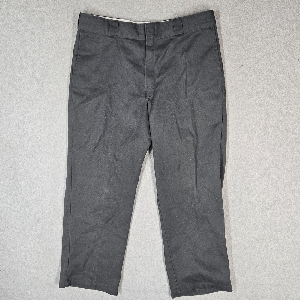 Dickies Men Pants 34x28 Black 874 Straight Twill Work Original Fit 28" Inseam